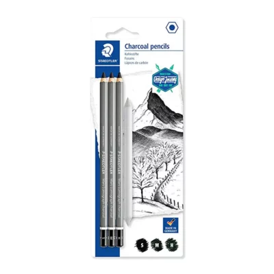 STAEDTLER SET OLOVKE UMOGRAPH CHARCOAL 3/1+PAPIRNI BLENDER