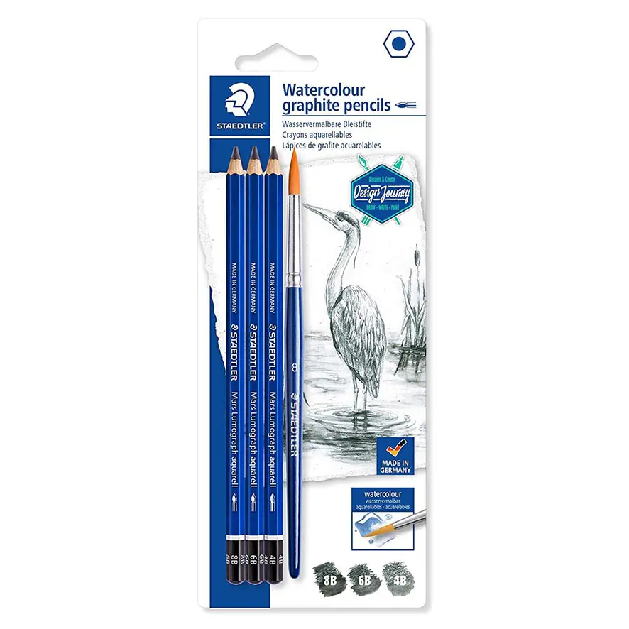 STAEDTLER SET OLOVKE LUMOGRAPH AQUARELL 3/1+KIST