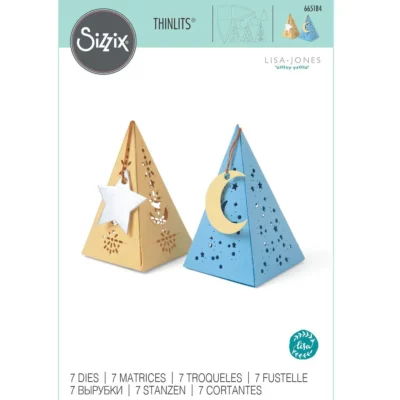 SIZZIX REZAČ KUTIJA NEBESKI MOTIV 7PK 665184
