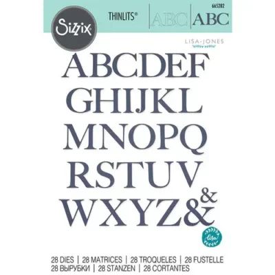 SIZZIX REZAČ ALPHABET 28PK 665282