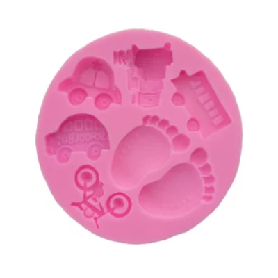 SILIKONSKI KALUP 1250 BABY AUTIĆI 8,5x8,5x1,1cm