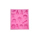 SILIKONSKI KALUP 1765 PRAZNIČNI MOTIVI 10,6x11,8x0,9cm
