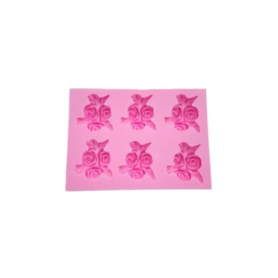 SILIKONSKI KALUP 1571-1 RUŽE 12,2x8,8x1,6cm