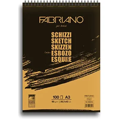 FABRIANO BLOK PAPIR ZA SKICIRANJE 100XA3 90G