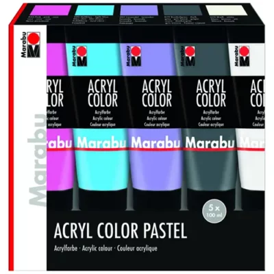MARABU AKRILNE BOJE 5x100ml PASTEL