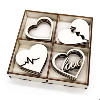 DRVENI ORNAMENTI “SRCE 4/1” 6cm