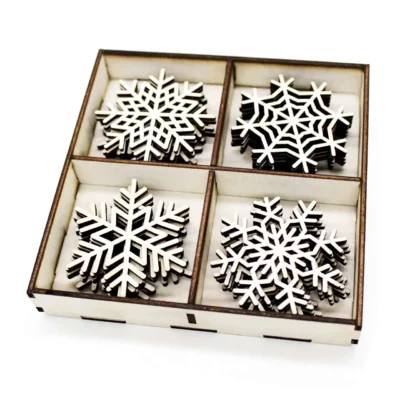 DRVENI ORNAMENTI “PAHULJICE 1” 6cm