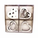 DRVENI ORNAMENTI SRCE U SRCU - LOVE 6cm