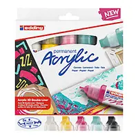 EDDING AKRILNI MARKERI 3D DOUBLE LINER 5/1 SET E-5400 BASIC