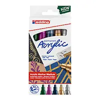 EDDING AKRILNI MARKERI MEDIUM 5/1 SET E-5100 FESTIVE