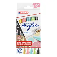 EDDING AKRILNI MARKERI MEDIUM 5/1 SET E-5100 PASTEL