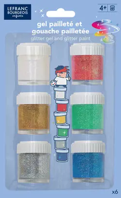 BOJE GLITTER I GEL U SETU 6X22 ML LB