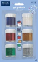 GLITTER GEL SET 6X22 ML LB