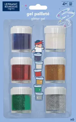 GLITTER GEL SET 6X22 ML LB