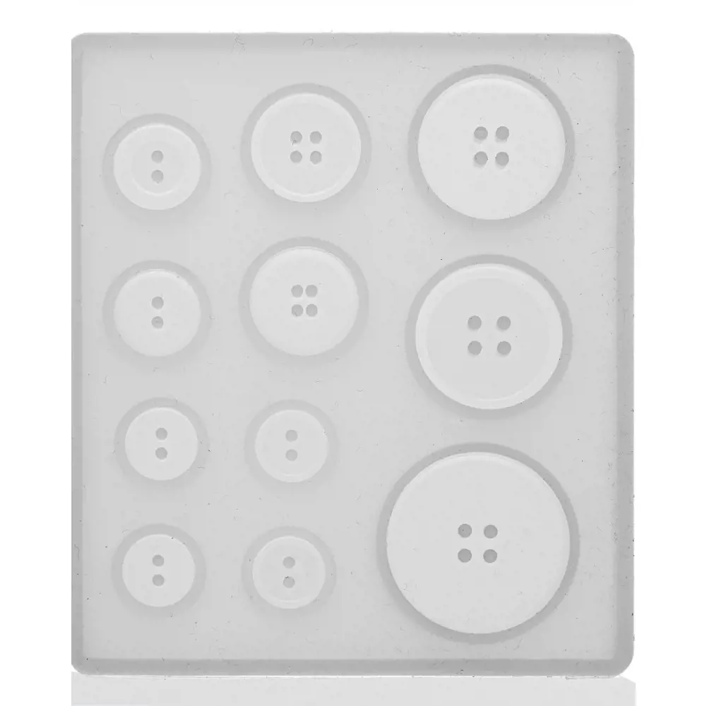 SILIKONSKI KALUP 9X8CM DUGME 11/1