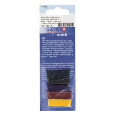 PIGMENTI ZA BOJENJE VOSKA 35x6x10mm 5/1 SET