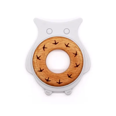 SILIKONSKA DRVENA GLODALICA SOVA 107x87mm