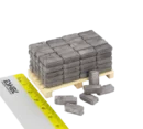 MINI FASADNA OBLOGA CIGLA SIVA ZA MAKETE 1/24 100