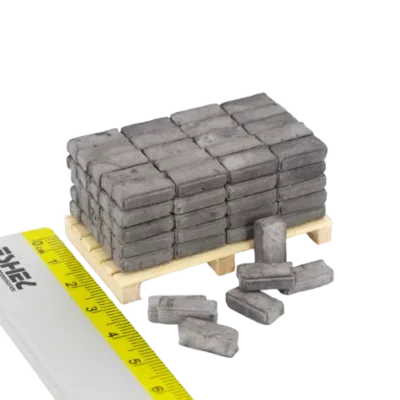 MINI FASADNA OBLOGA CIGLA SIVA ZA MAKETE 1/24 100