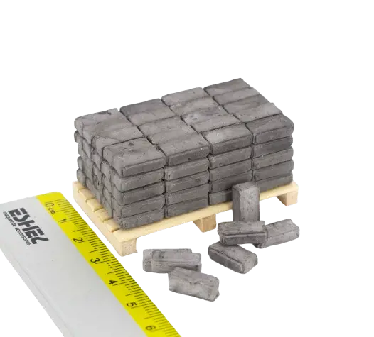 MINI FASADNA OBLOGA CIGLA SIVA ZA MAKETE 1/24 100