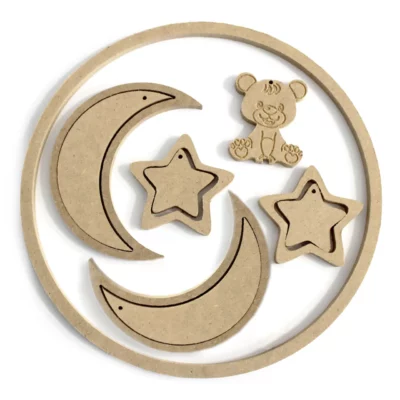 MDF VISEĆA DEKORACIJA SET 35cm