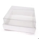 PAPIR KUTIJA KVADRATNA PROZIRNA 24,5x24,5x15cm