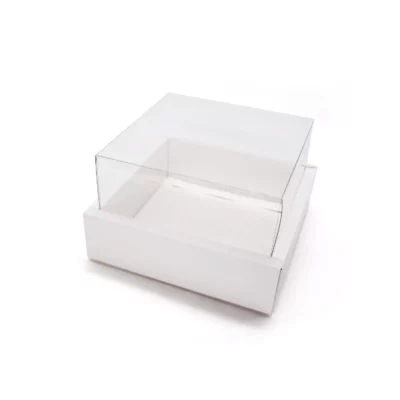 PAPIR KUTIJA KVADRATNA PROZIRNA 17x17x10cm