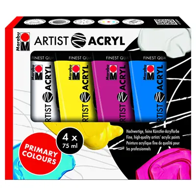 MARABU SET 4 AKRILNE BOJE OD 75ml