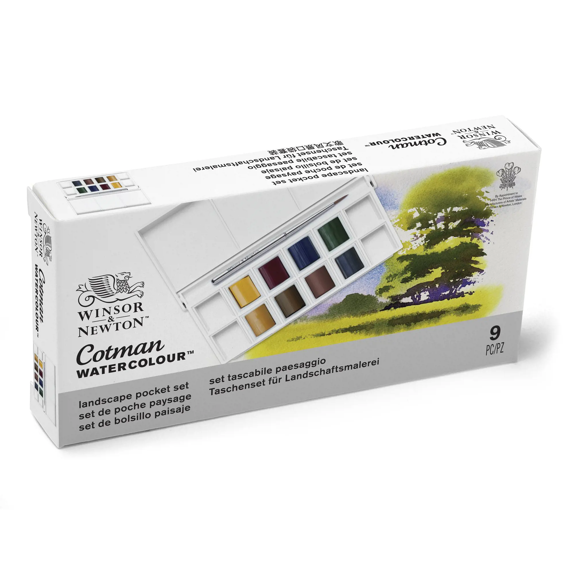 WINSOR & NEWTON VODENE BOJE 8HP LANDSCAPE POCKET SET