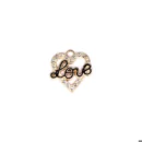 METALNI PRIVJESAK SRCE LOVE