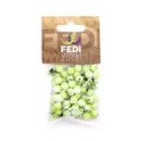 STAKLENE PERLE 8mm PAK SA CRNIM FLEKICAMA 40g