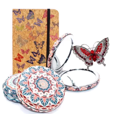 ROKOVNIK MALI + OGLEDALO + BROŠ LEPTIR ILI CVIJET