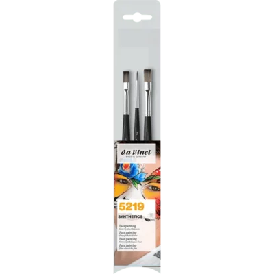 KISTOVI DAVINCI SYNTHETIC FACEPAINTING SET 3/1
