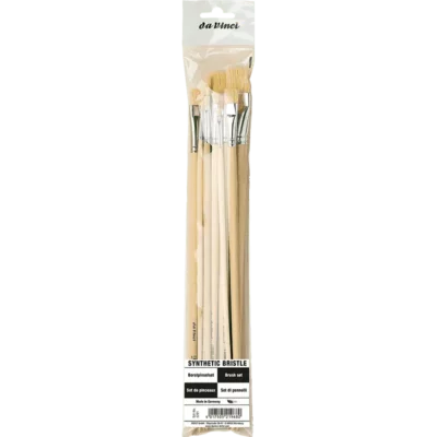 KISTOVI DAVINCI SYNTHETIC BRISTLE FLAT SET 8/1