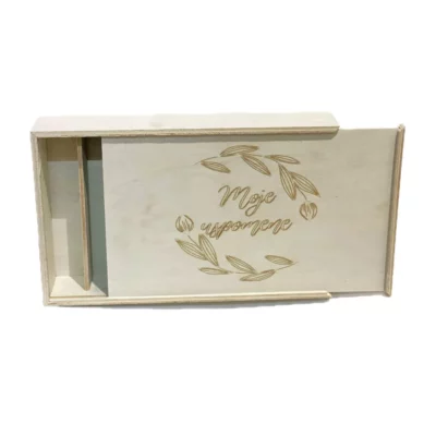 FEDI DRVENA KUTIJA ZA USPOMENE 26x16,5x5 cm