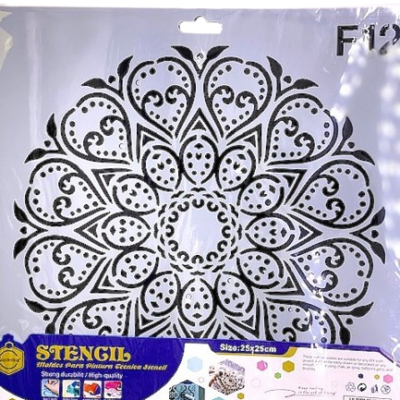 STENCIL MANDALA 25x25